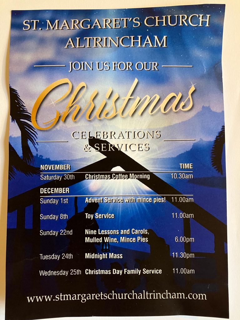 Christmas services at St Margaret's Church Altrincham